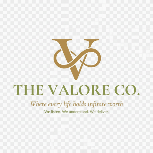 Logo of The Valore Co. with a transparent background